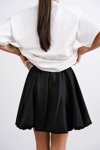 Satén skirt BLACK