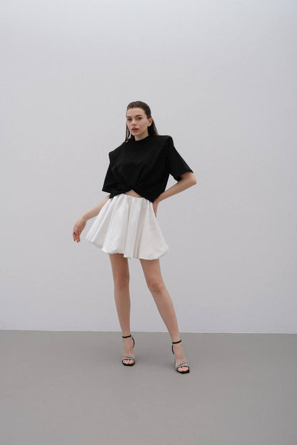 Satén skirt WHITE