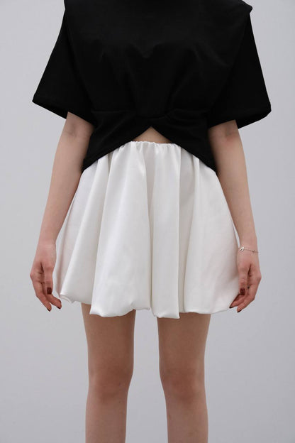 Satén skirt WHITE