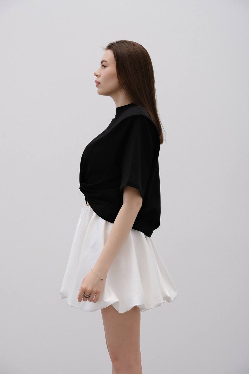 Satén skirt WHITE