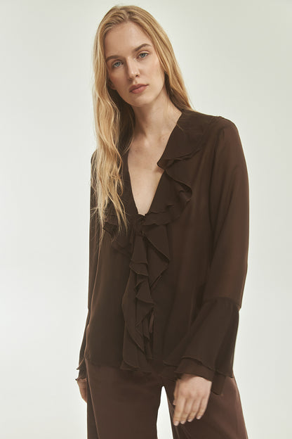 Blouse Boho CHOCOLATE