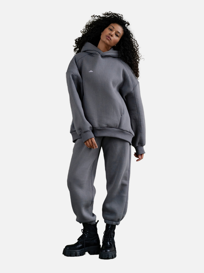 044 Garden Warm tracksuit hood GREY