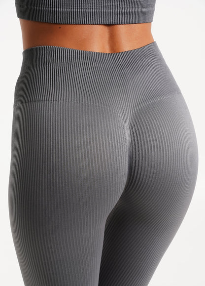 Ribbed leggings & GRAY SET